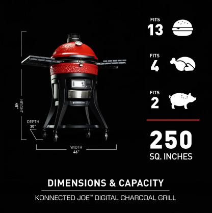 Kamado Joe-Konnected Joe Digital Charcoal Grill and Smoker