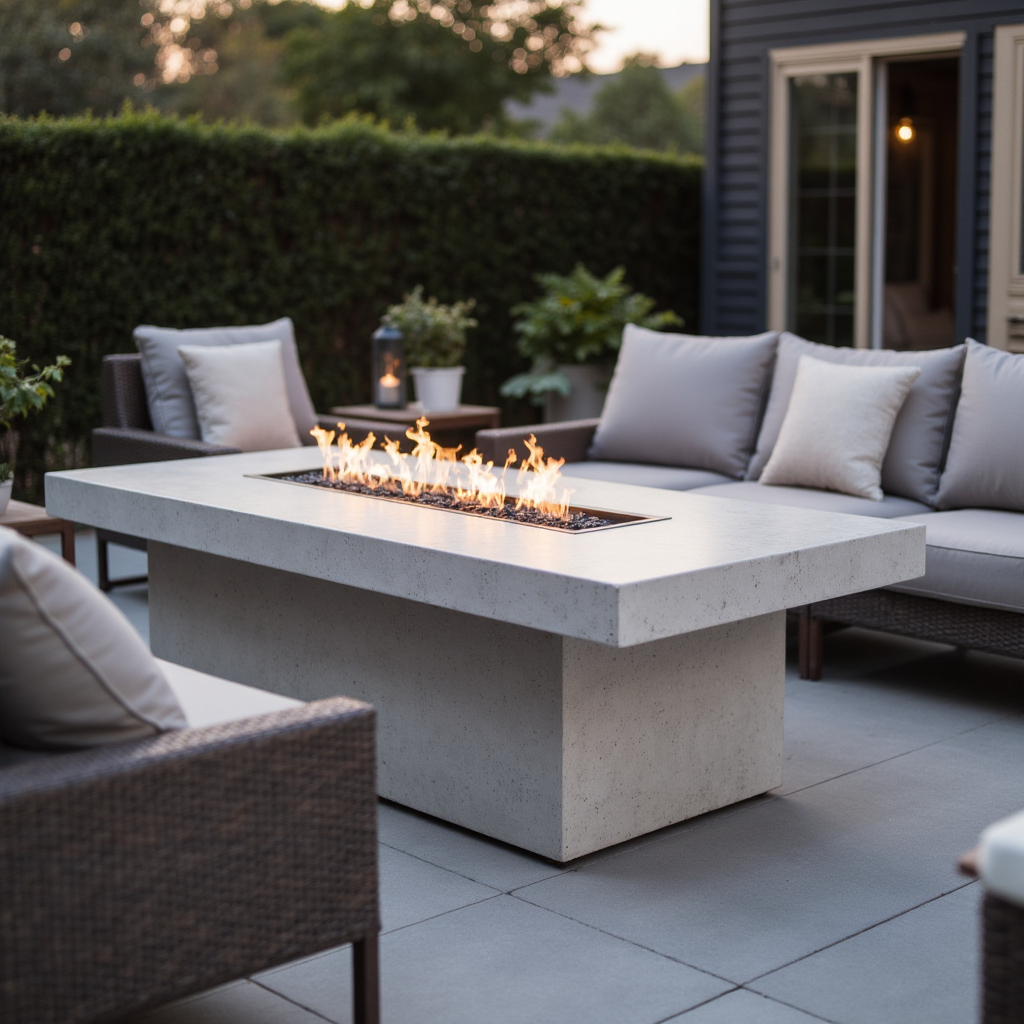 The Coastal Flame Rectangle Fire Table