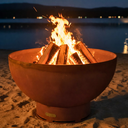 Fire Pit Art-Crater Steel Fire Pit