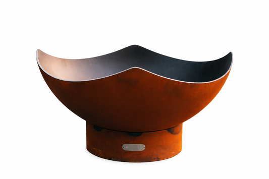 Fire Pit Art-Manta Ray Fire Pit in Steel