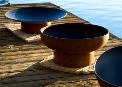 Fire Pit Art-Low Boy Steel Fire Pit