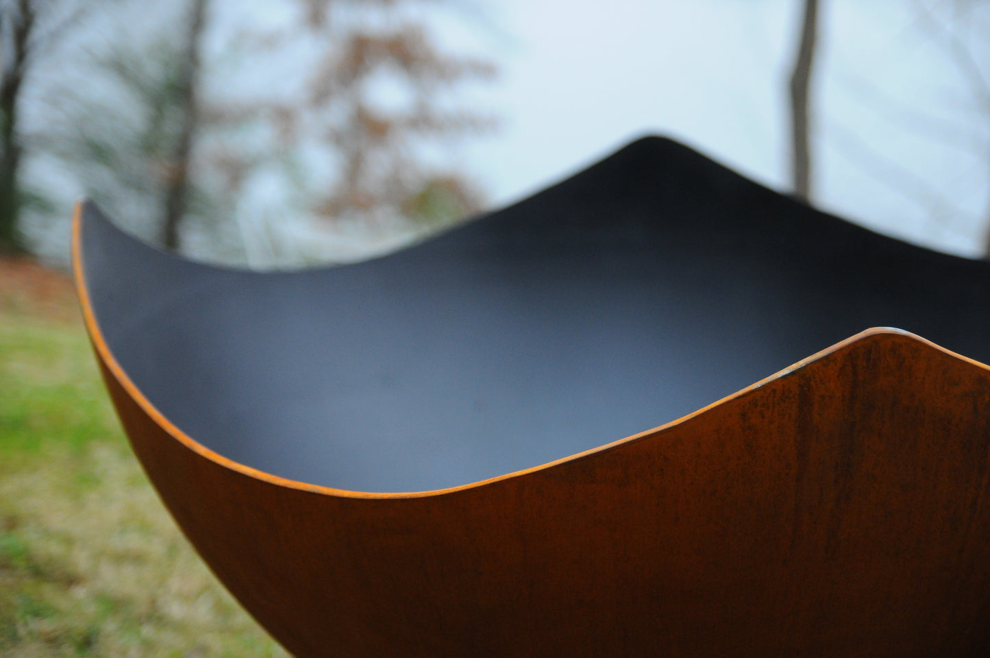 Fire Pit Art-Manta Ray Fire Pit in Steel