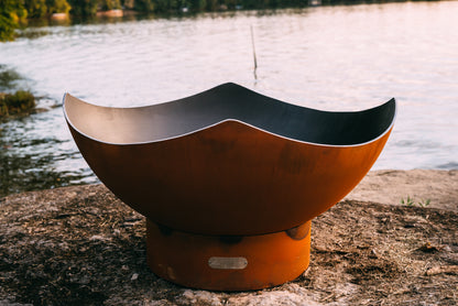 Fire Pit Art-Manta Ray Fire Pit in Steel