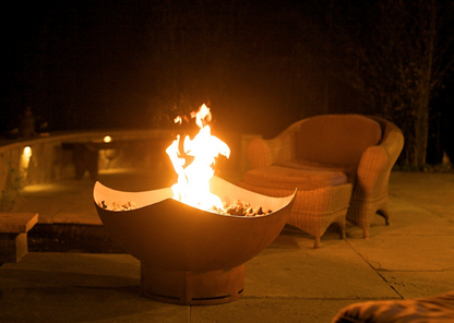 Fire Pit Art-Manta Ray Fire Pit in Steel