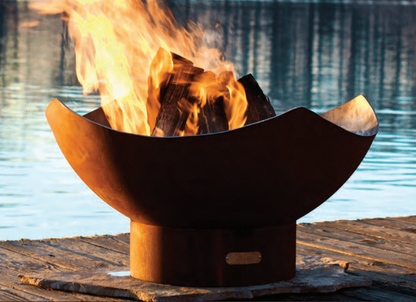 Fire Pit Art-Manta Ray Fire Pit in Steel