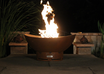 Fire Pit Art-Scallop/Tidal Steel Fire Pit