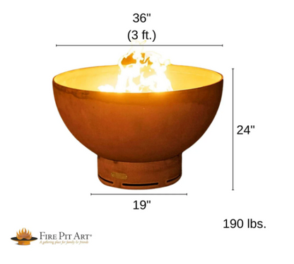 Fire Pit Art-Crater Steel Fire Pit