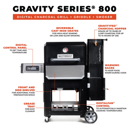 Masterbuilt-Gravity Series 800 Digital Charcoal Grill and Griddle
