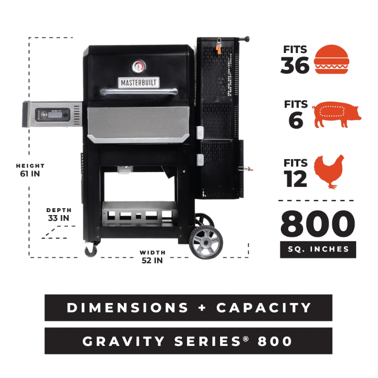 Masterbuilt-Gravity Series 800 Digital Charcoal Grill and Griddle